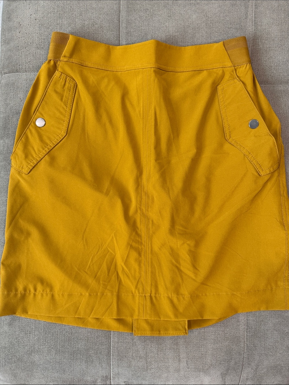 Women’s Mustard Yellow Casual Pocket Skort